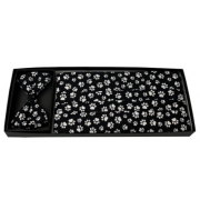 Paw Print Cummerbund and Tie Set